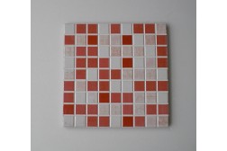 Piastrella Mosaico Stratos Rosso 20 x 20
