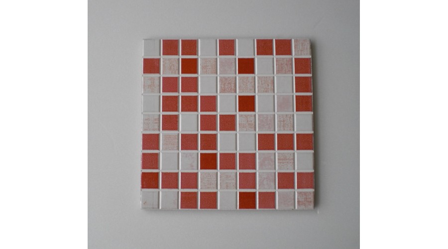 Piastrella Mosaico Stratos Rosso 20 x 20